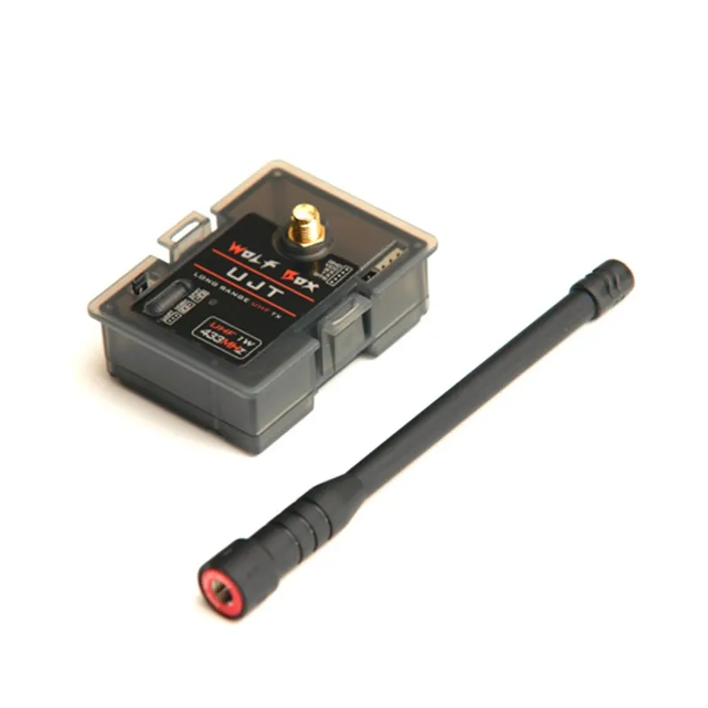 

Hot New WolfBox 1000mW 1W 433MHz Long Range UHF Transmitter TX 100mW Receiver RX Combo for X9D X12S 9XR For Multicopter Part