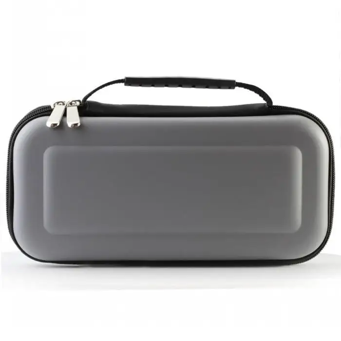 Чехол для кабеля BEESCLOVER, защитная сумка для путешествий, сумка для переноски, сумка для хранения, чехол для Nintendo Switch NS Console d35 - Цвет: Silver Gray