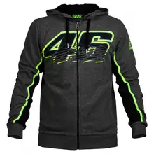 Новый 2016 VR46 Валентино Росси для Yamaha Двигатель Для мужчин Zip-Up Толстовка Гонки Hoodie
