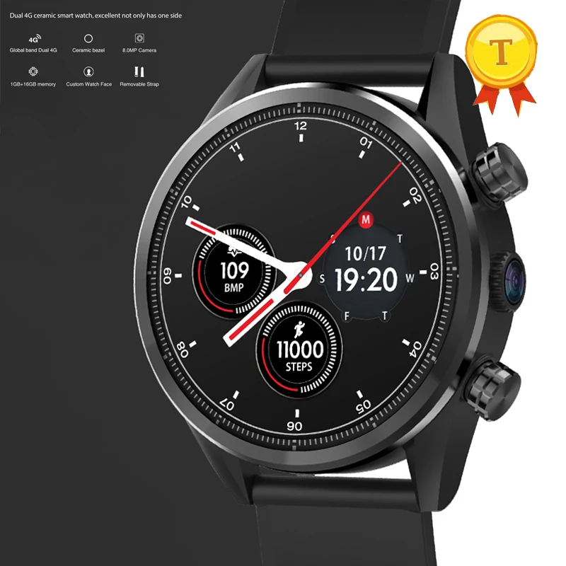 Новинка 2019 1 39 дюймов Android 7 ГБ ОЗУ 16 Гб ПЗУ камера 8.0MP 4G умные часы телефон ip67