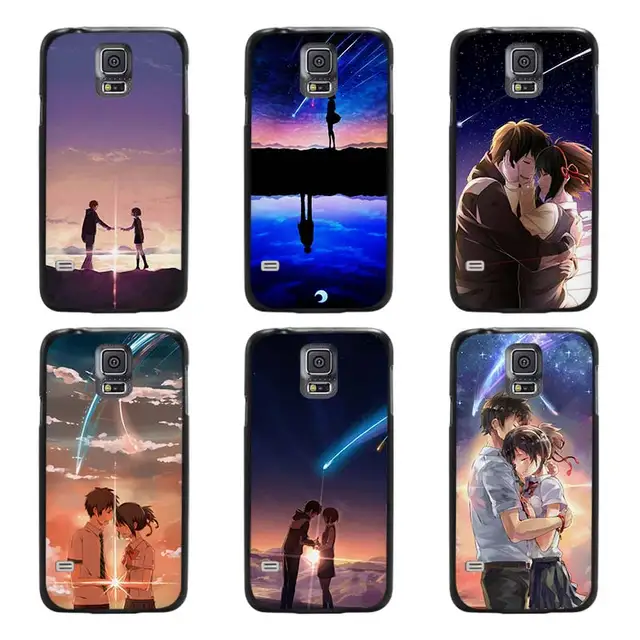 anime movie your name black case cover scrub shell coque for samsung