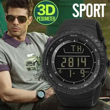 Новейший беговой шаг мужские часы браслет счетчик калорий цифровой ЖК-дисплей расстояние ходьбы# NE613