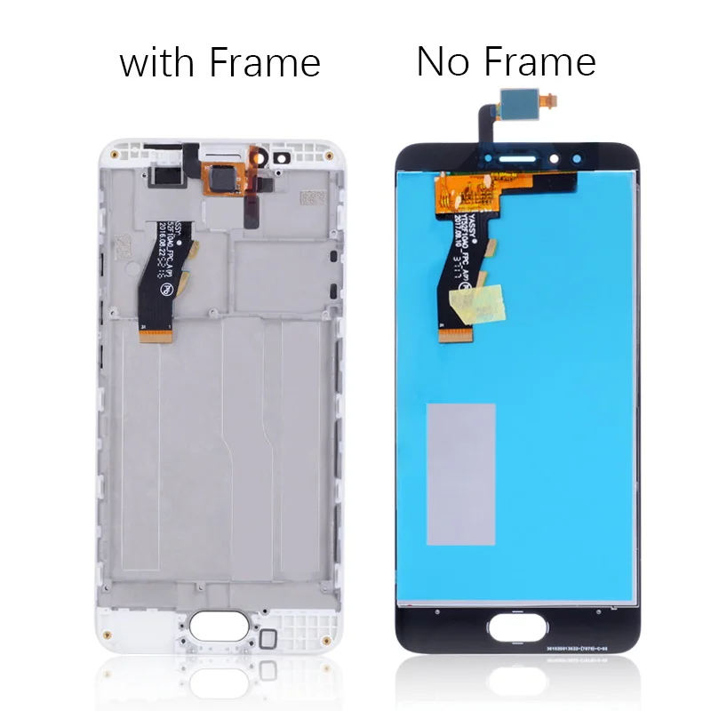 Pаспродажа Дисплей для Meizu M5S M612H LCD в сборе с тачскрином на рамке Оригинал 5.2 черный белый