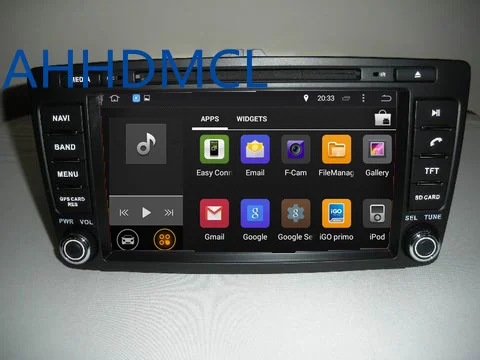Flash Deal AHHDMCL Car Multimedia Player Stereo Radio Audio DVD Android 9.0 Navigation For Skoda Octavia 2005 2006 2007 2008 2013 2014~Up 2