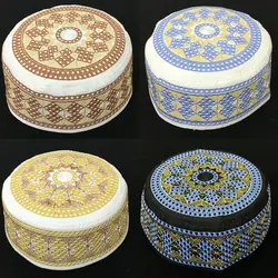 Модная мусульманская шапка Islanmic pray, круглые шапки для мужчин, размер 56-59