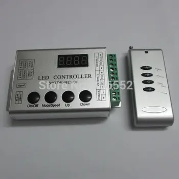 

DC12V HC008 LED Digital Controller for WS2811,led pixel controller with133 programs built-in,NO SD Card;only designed for ws2811