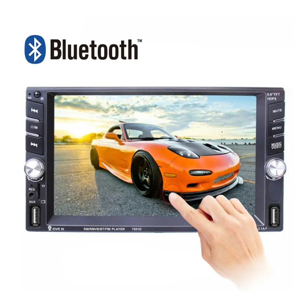 

Rear View Display 6.6 Inch Touch Screen Backup Camera HD Car MP5 Player Bluetooth Hands-free Reversing Display Car MP5 Display C