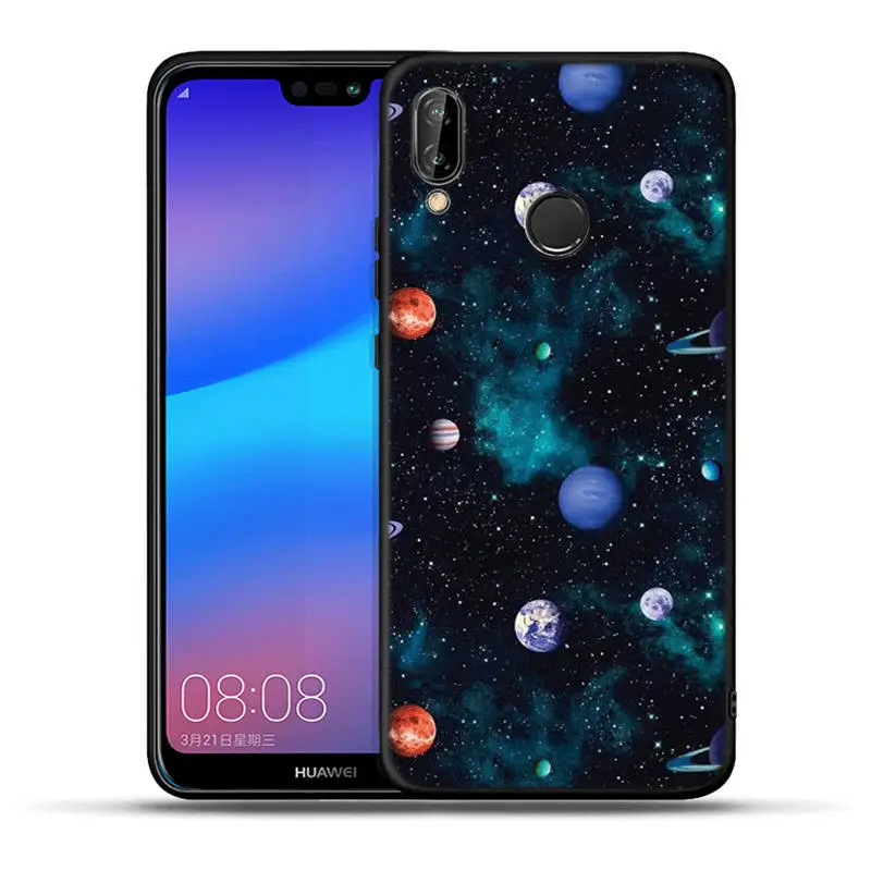 Чехол для телефона с узором для huawei mate 20 10 P30 P20 P10 P9 P8 Lite Pro P Smart Черный силиконовый чехол s Coque Fundas