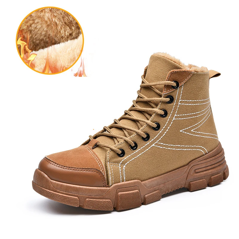 

Men Winter Warm Martin Boots Lace Up Style Mens Shoes Casual Style Boots 42