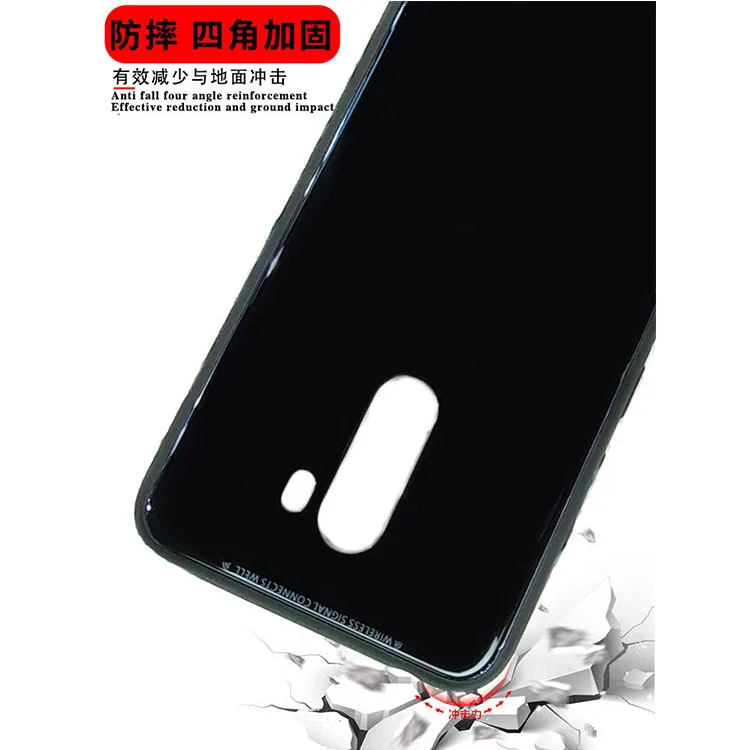 Для Xiaomi Poco F1 закаленное Стекло чехол для телефона для Xiaomi Pocophone F1 Стекло мягкая накладка на заднюю панель из силикона Бампер Защитный противоударный чехол