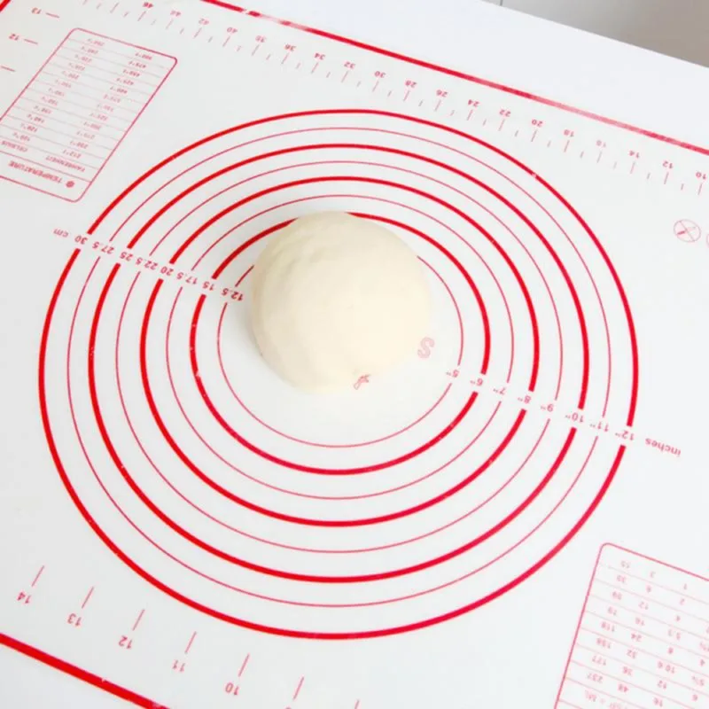 LF Sxsounai 60*40CM Non Stick Silicone Baking Mat Sheet Kneading Rolling Dough Pad Mat Baking Bakeware Liners Pads Cooking Tools