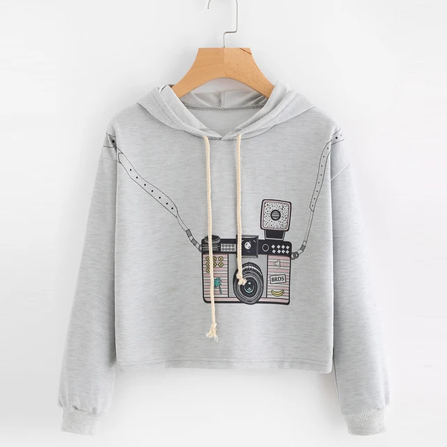 Aliexpress.com : Buy Fashion Vintage Women Short Hoodie