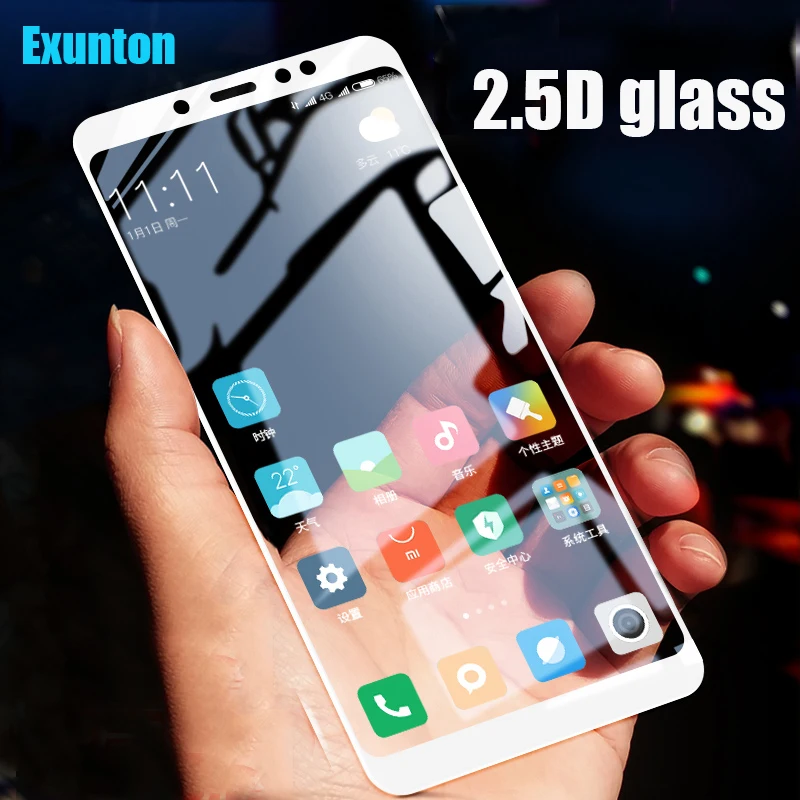 9H 2.5D protective Tempered Glass for xiaomi redmi note 5 pro glass Screen Protector 4 plus Film | Мобильные телефоны и