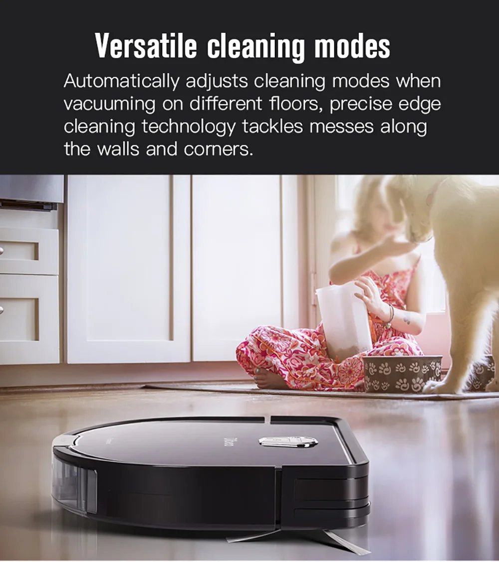  Dibea D960 Robot Vacuum Cleaner Smart With Wet Mopping Robot Aspirador With Edge Cleaning Technolog - 32838040741