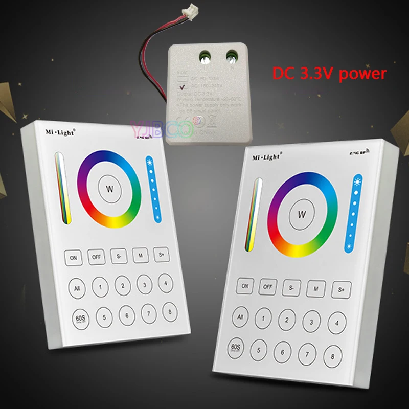 Lâmpadas do Gramado conduziu a iluminação wi-fi compatível B8 : 8-zone Smart Panel Remote Controller