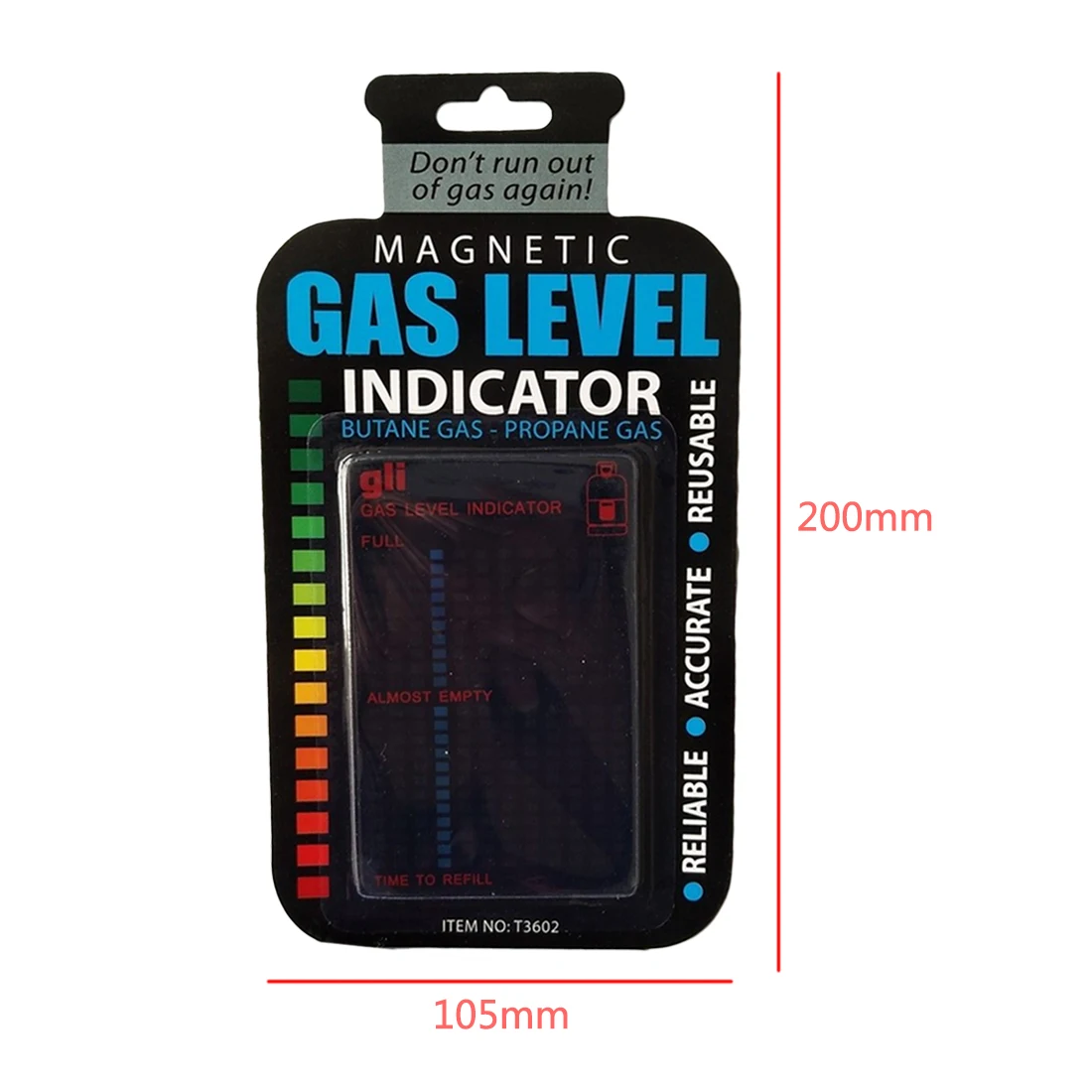 

2018 Gas Tank Level Indicator Magnetic Gauge Caravan Bottle Propane Butane Fuel Gas Tank Level Indicators