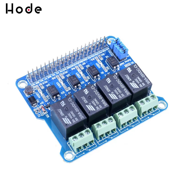4 канальный raspberry pi Релейный Щит модуль Плата расширения для Pi A +/B +/2 B/3B|Реле| |
