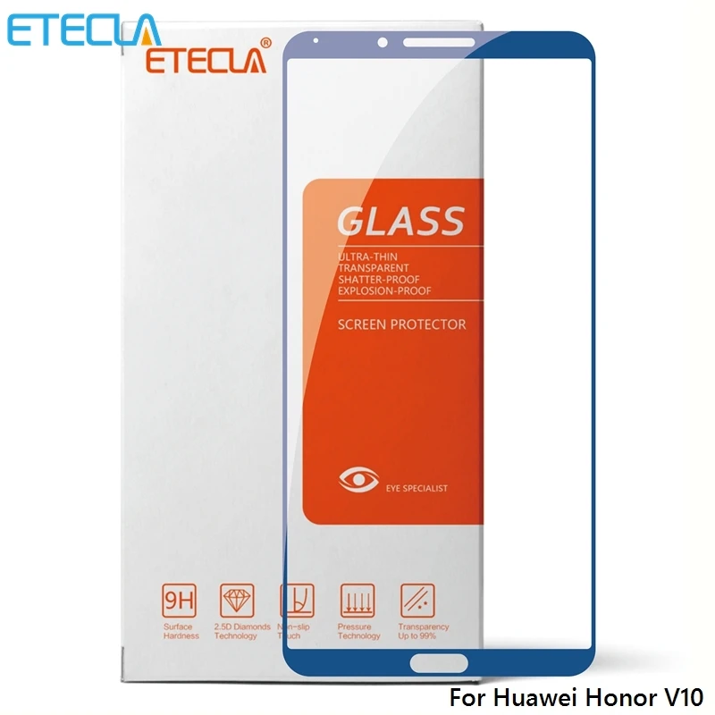 

For Huawei Honor V10 Glass Huawei Honor V10 Tempered Glass On For Huawei View 10 Screen Protector HD Transparent Glass Film