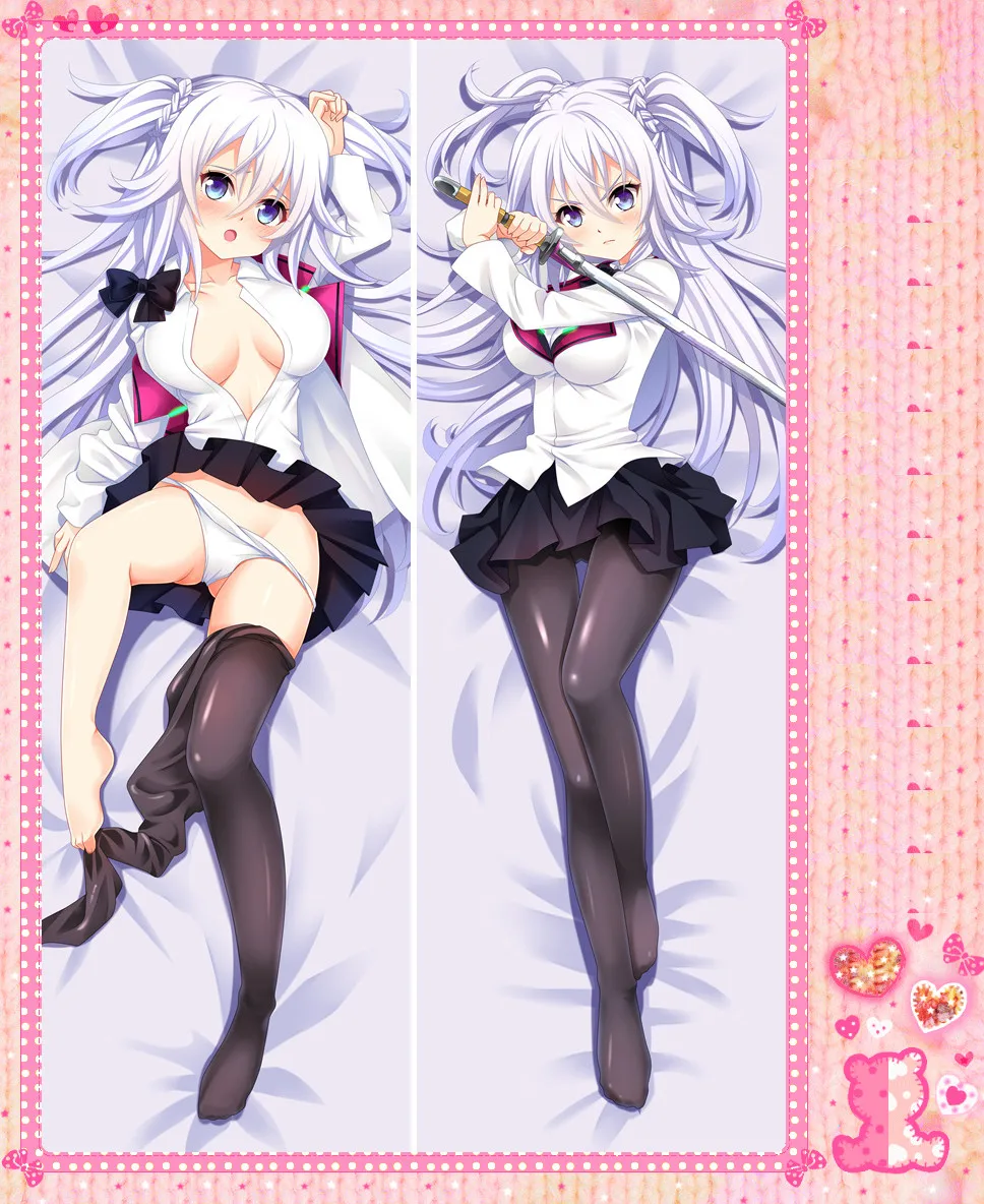

Anime Cartoon Gakusen Toshi Asterisk Double-Sided Bolster Hugging Pillow Case Pillow Cover Pillowcase Peach Skin 2 Way No.58046