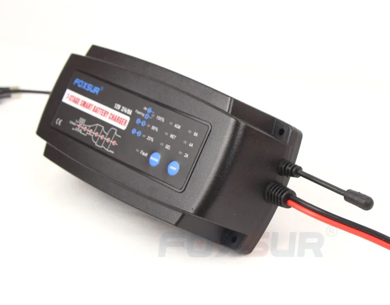 FOXSUR 12 V 2A 4A 8A Автоматическая умная Батарея Зарядное устройство, 7-stage Смарт Батарея Зарядное устройство, автомобильный Батарея Зарядное устро... FOXSUR 12 V 2A 4A 8A Автоматическая умная Батарея Зарядное устройство, 7-stage Смарт Батарея Зарядное устройство, автомобильный Батарея Зарядное устро...