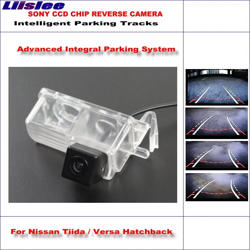 

Car Reversing Rear View Camera For Nissan Tiida / Versa Hatchback Intelligent Parking Backup Camera Dynamic trajectory Guideline