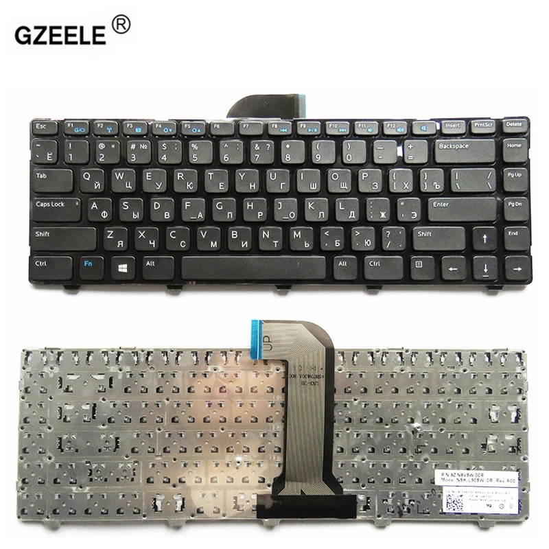 

GZEELE russian Laptop Keyboard for Dell Inspiron 3421 14R-2158 V2421 15Z 5523 14(3421) 14R(5421) N5421 RU layout black keyboard