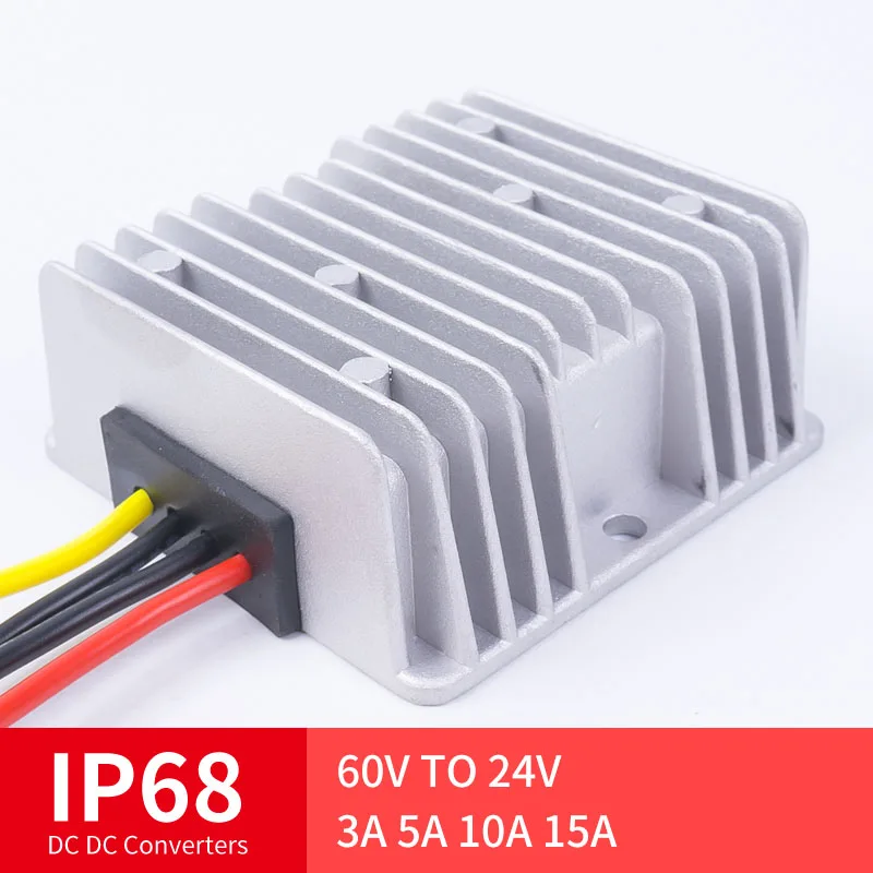 

60 TO 24V 3A 5A 10A 15A High Quality DC Converter Step-Down DC Voltage Regulator Voltage Mutual, Suitable for Automot