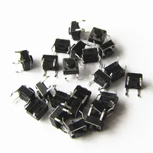 10 pçs/lote 6*6*4.5mm Empurrar Luz Interruptor de Toque 4 Pé De Cobre para o Forno Eletromagnético
