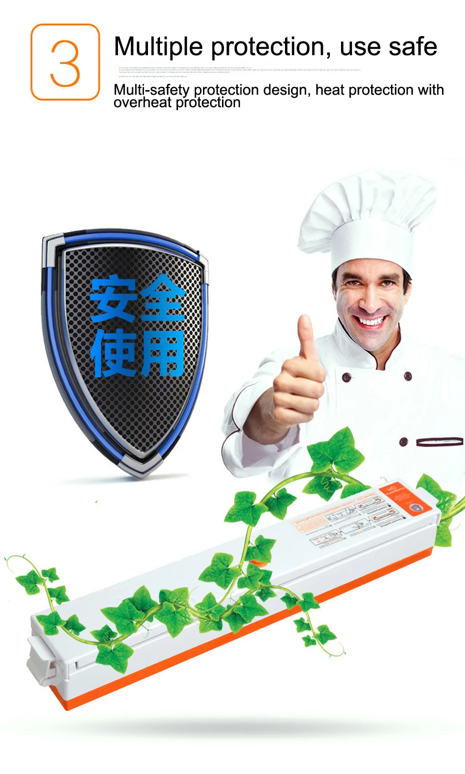 Portable Household Mini Home Vacuum Sealer Food Vacuum Sealer Packaging Machine 220V Vaccum Packer for food saver