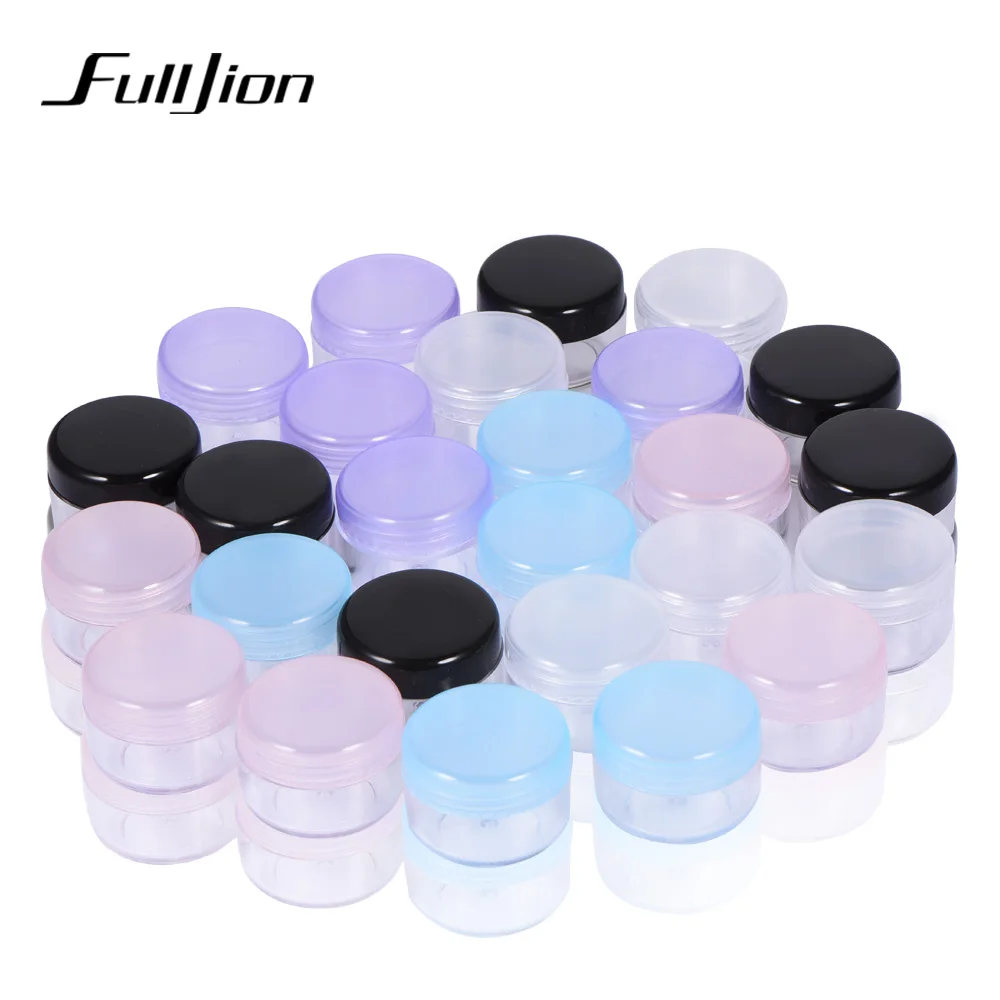 

Fulljion 1pcs Portable Plastic Cosmetic Empty Jars Clear Bottles Box Refillable Bottle Jar Makeup Tools Container Pots 5g