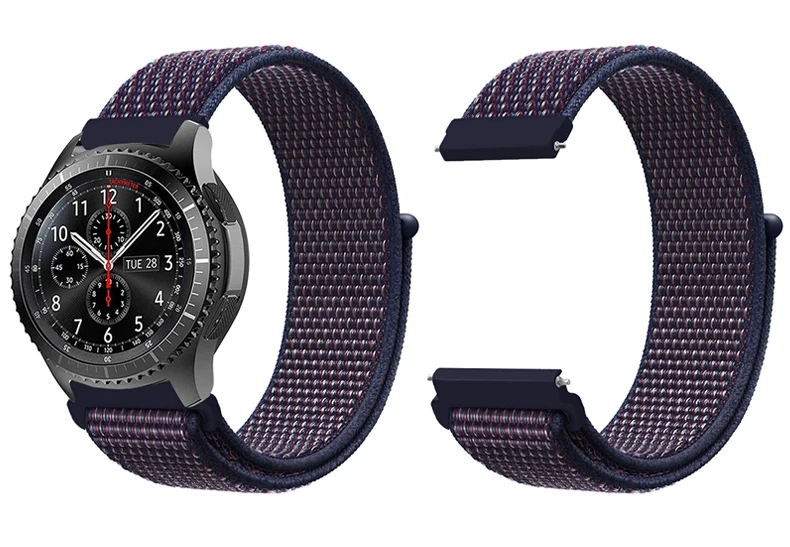Gear s3 Frontier ремешок для samsung galaxy watch 46 мм 42 мм активный 2 нейлон 22 мм ремешок для часов huawei gt ремешок amazfit bip 20 44