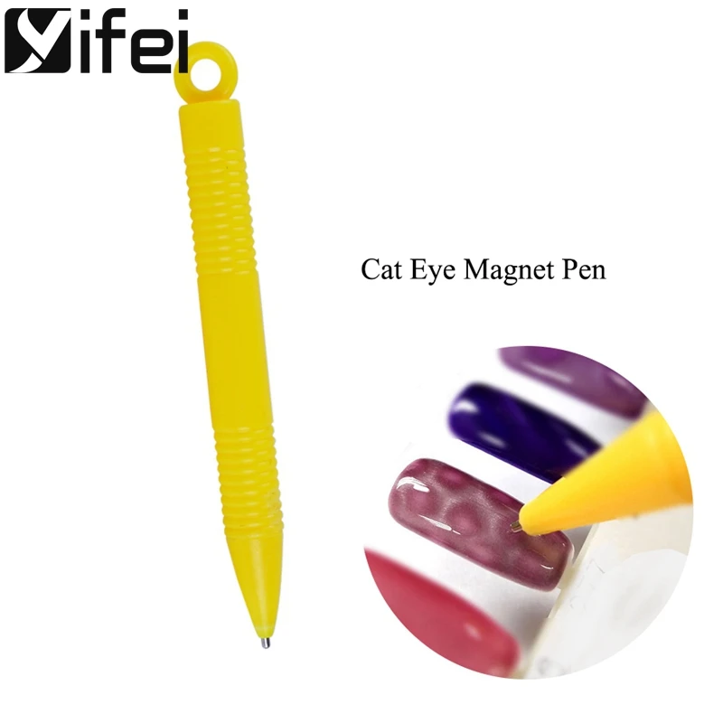 

YIFEI Nail Magnet Pen 3D Magnetic Cat Eyes Dotting Pen Nail Art Tool Manicure DIY Tools Cat Eye Magnet