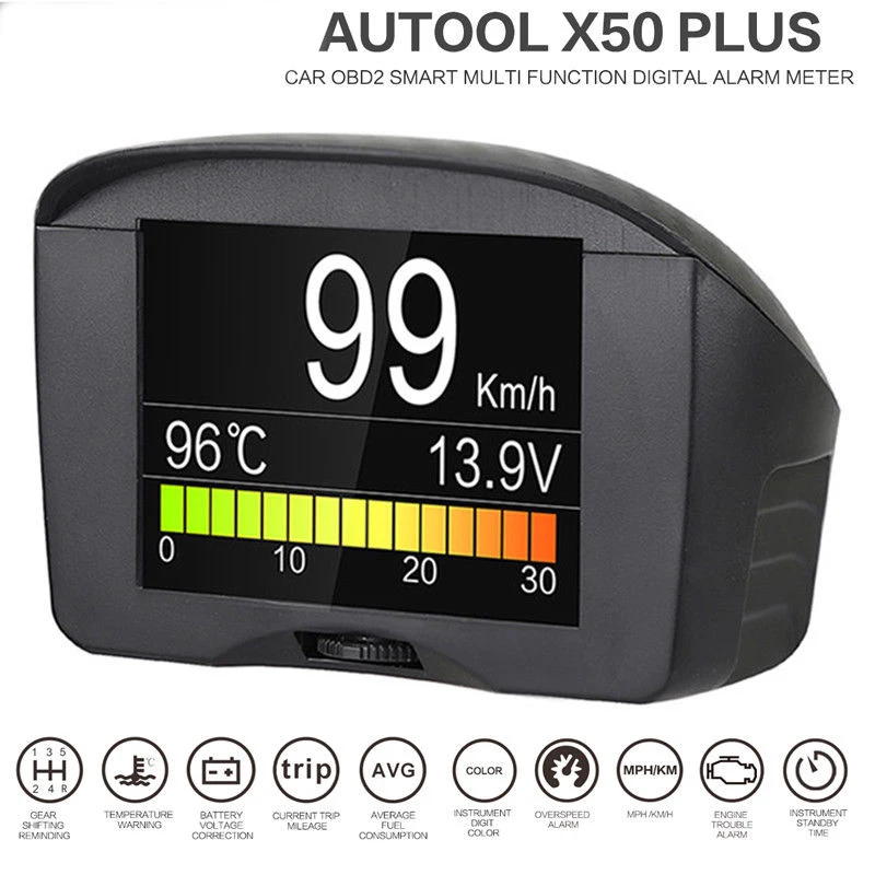 AUTOOL X50 Plus Многофункциональный Автомобильный OBD Умный Цифровой измеритель