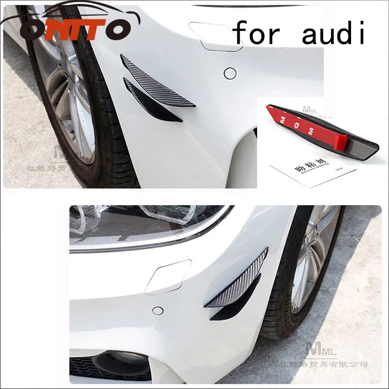 

2pcs modified car carbon fiber spoiler air knife decorative items for A1/A2/A3/A4/A5/A6/A7/A8/Q1/Q3/Q5/Q7/TT/R8/S/RS