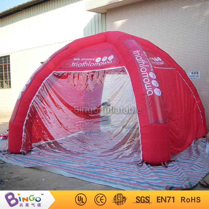  Free shipping 6M diameters inflatable red spider tent commercial oxford fabric kids tent for sale