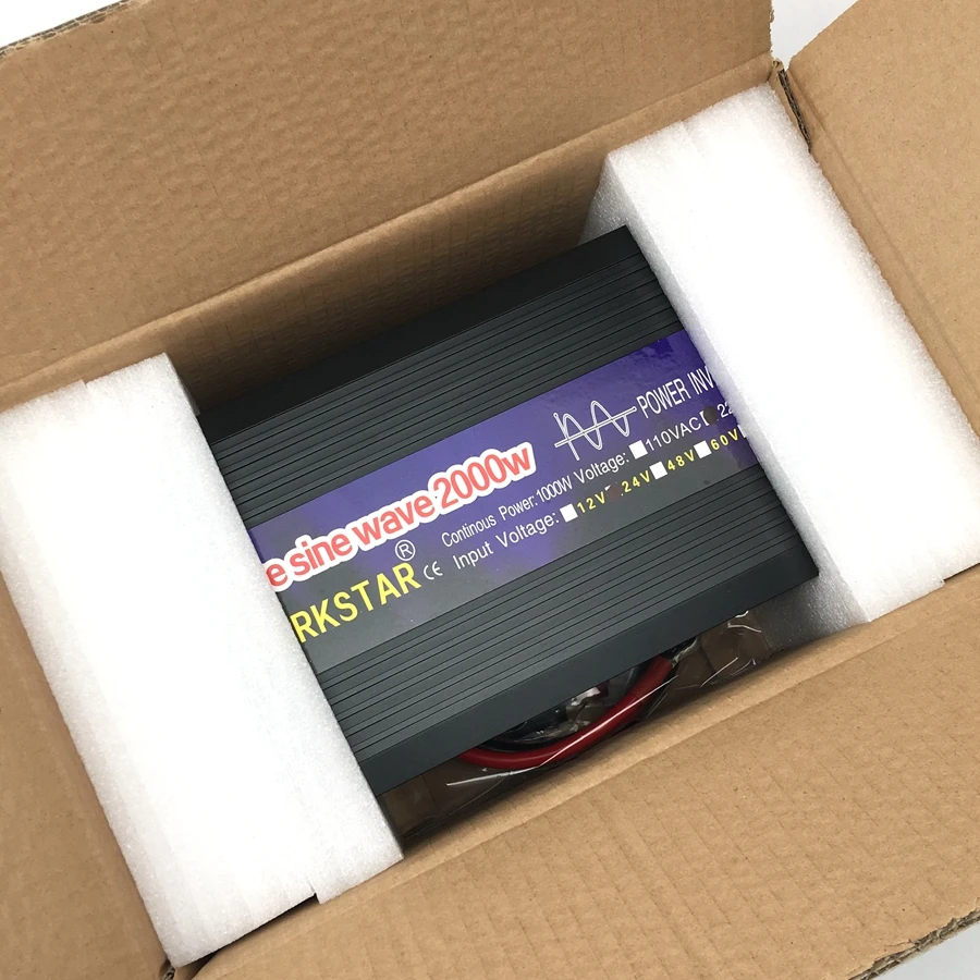 Пик 2000 Вт Чистая синусоида решетки инвертор DC 12 V/24 V к AC 220V 50 HZ/60 HZ питания