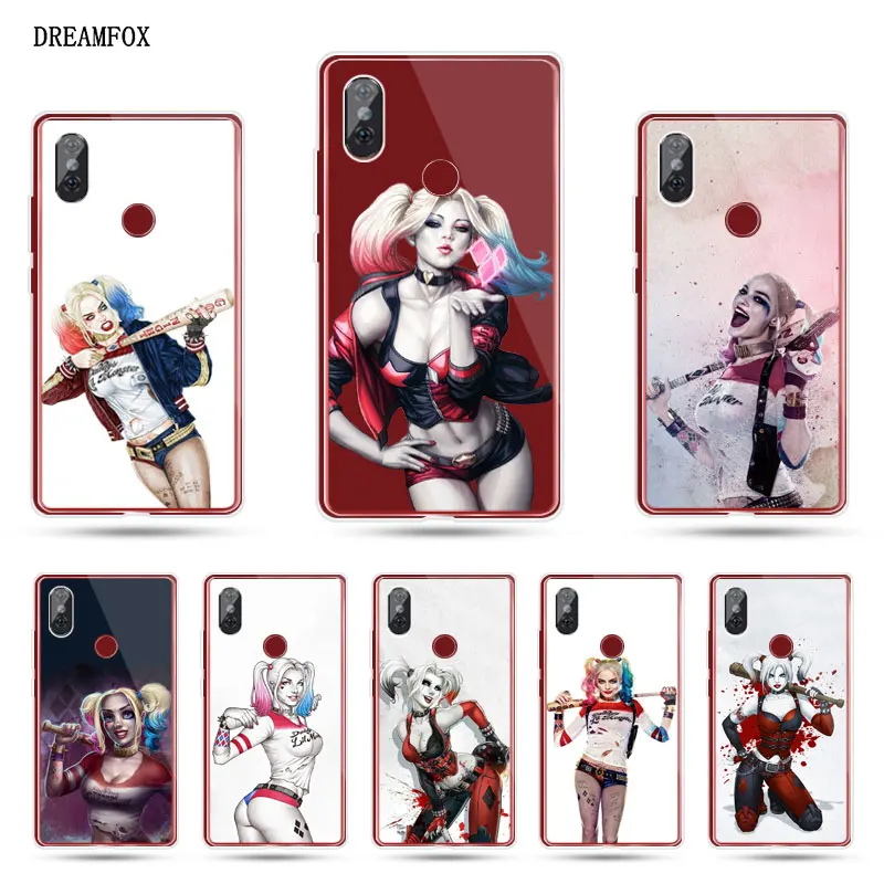 DREAMFOX N046 &quot Харли Квинн &quotМягкий силиконовый чехол из ТПУ для Xiaomi mi x 3 A1 A2 5C 5X6 6X8 9