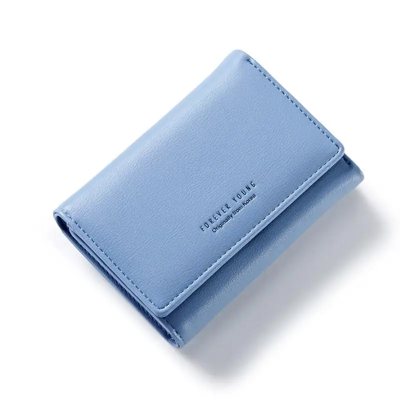 

Elegant Women Leather Wallet Fashion Lady Portable Multifunction Short Solid Color Change Purse Hot Female Wallet Coin Purse