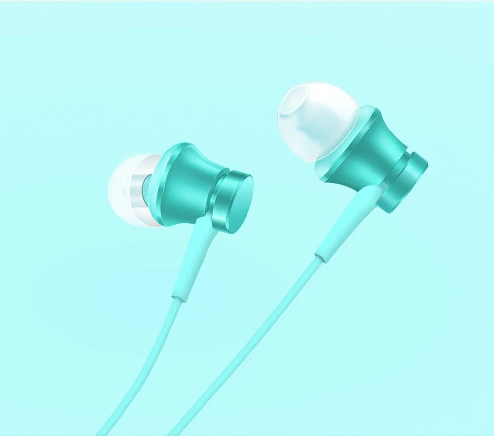 Оригинальные наушники Xiaomi Piston In Ear, новая версия, гарнитура 3,5 мм, наушники с микрофоном для телефона Xiaomi Mi8 Note 7 Pro Mi9 huawei - Цвет: Синий