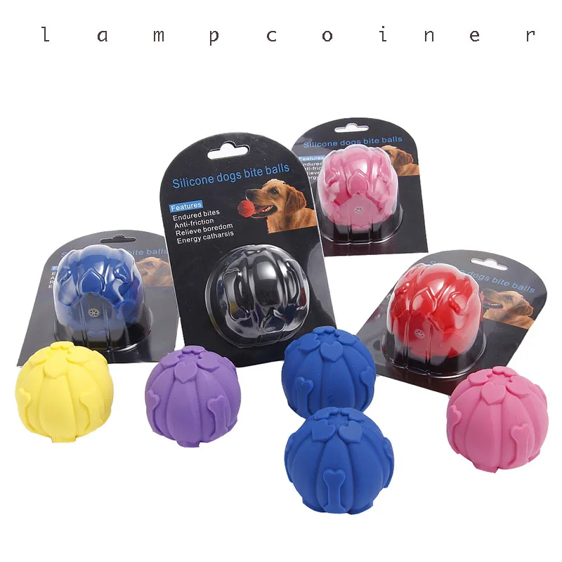 dog toys Pet silicone sounding dog bite resistant ball pet dog chew toy ballin Dog