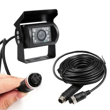 

New 12-24V 4Pin Waterproof Car Truck Trailer Night Vision Reversing Rear View Camera