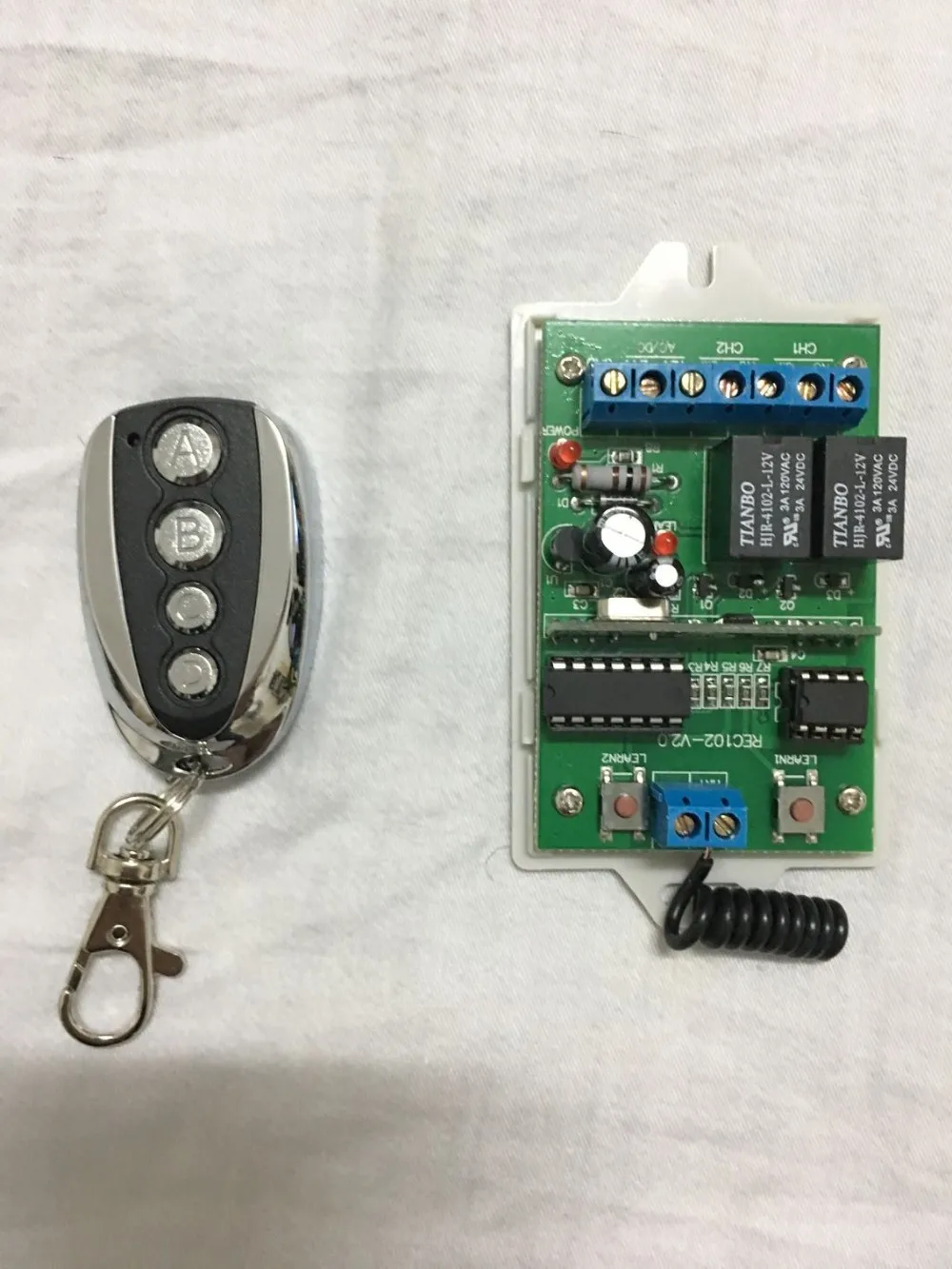 New 433mhz Rolling Code 2 Channel Gate Opener Remote Control