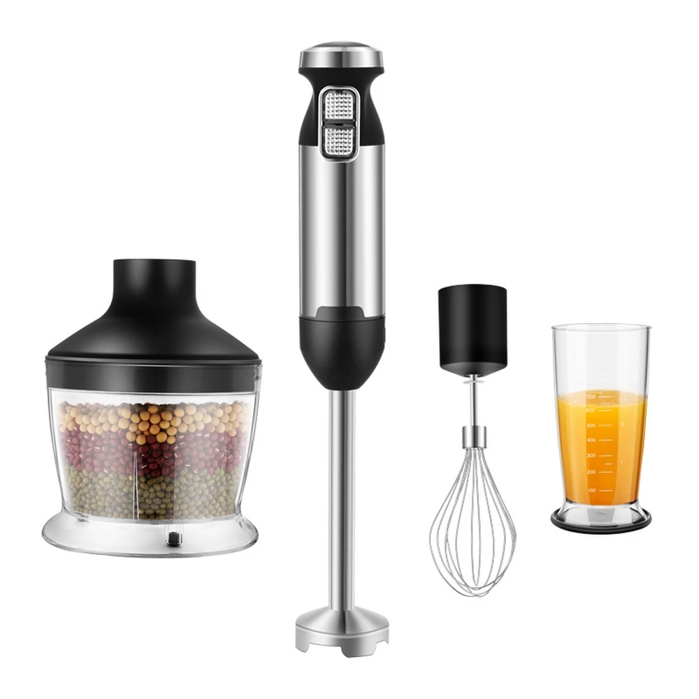  Hand Blender Portable 4 in 1 immersion Blender for Kitchen Food Processor stick with Chopper Whisk  - 4000079302678