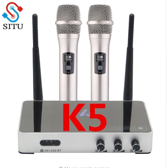 

Handheld Wireless Karaoke Microphone Karaoke player Home Karaoke Echo Mixer System Digital Sound Audio Mixer Singing Machine K5
