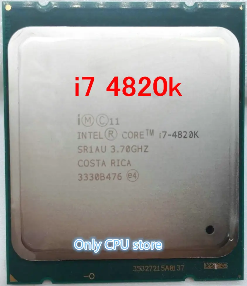 Процессор intel i7-4820k i7 4820K(3,7 ГГц/10 МБ/4 ядра/разъем 2011/5 GT/s DMI) для настольных ПК