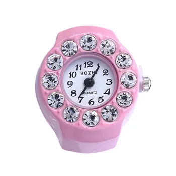 

Dial Quartz Analog Watch Creative Steel Cool Elastic Quartz Finger Ring Watch 10.19