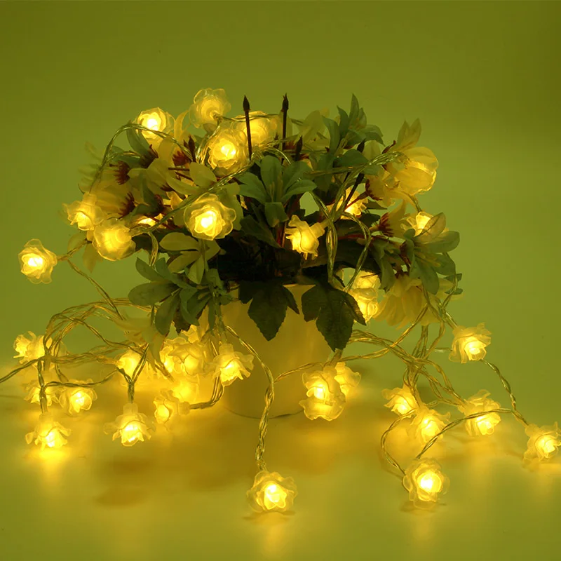 10M Led Flower String Lights Battery Powered Waterproof Light Home