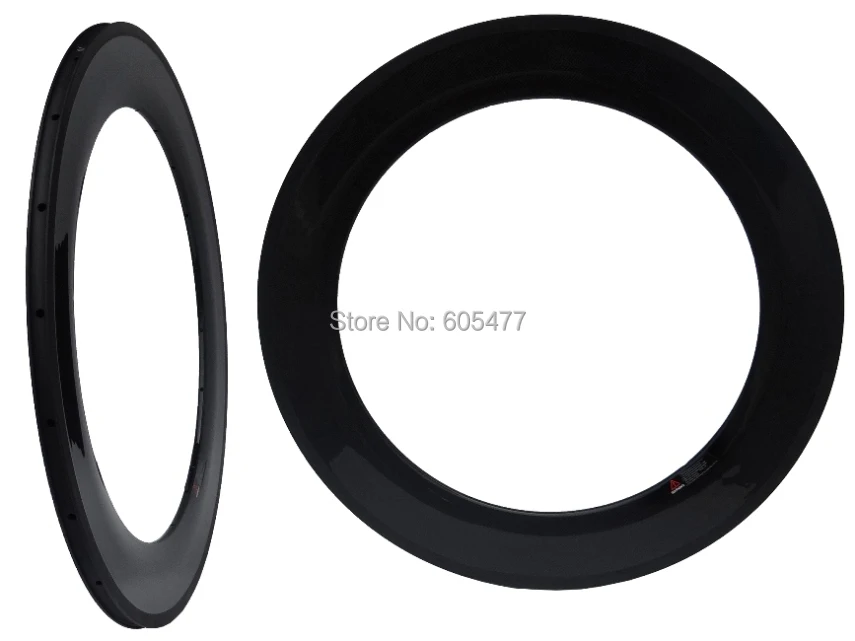 

Brand New - Full Carbon Glossy Road Bike Clincher Rim 700C Bicycle Wheel Rims 88mm
