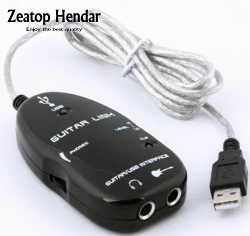 Новая гитара К USB интерфейсу кабель PC/MAC Запись с CD драйверами черный или белый|guitar