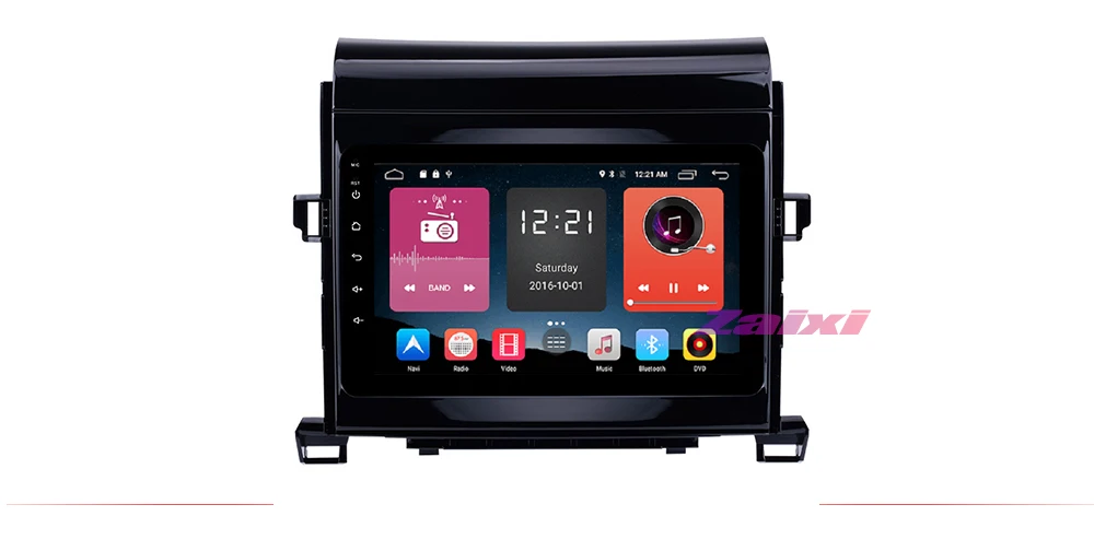 ZaiXi Touch screen Android car Audio for Toyota Alphard 2007~2014 support GPS navi Ipod BT radio mic Media Navigation system  7